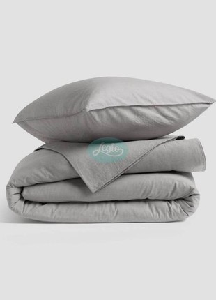 LEGLO GRAY BOILED COTTON BEDDING SET family2 photo