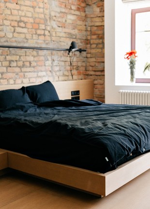 LEGLO BLACK BOILED COTTON BEDDING SET 200x2003 photo