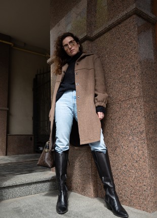 Wool shirt coat2 photo