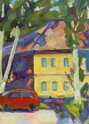 Oil painting Urban landscape Peter Tovpev nDobr164