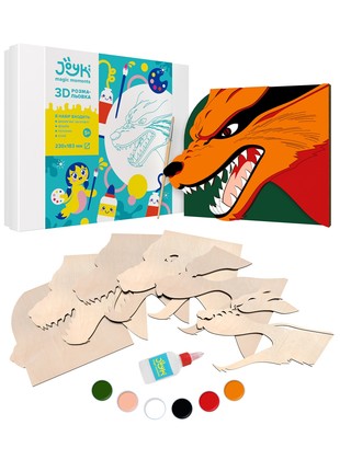 Joyki 3d wooden coloring book creativity kit «Kurama»