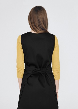 Double-sided cobbler aprons Saffron Black2 photo