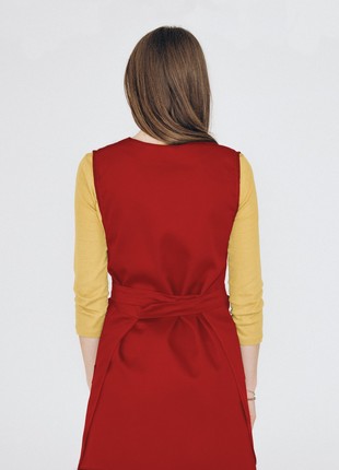 Double-sided cobbler aprons Saffron Red2 photo