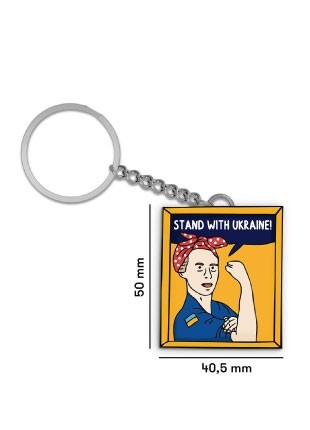 Keychain ORNER x Grekhov "Stand with Ukraine"2 photo