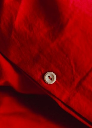 SET OF BEDDING  MADE OF BOILED COTTON LEGLO RED  Full2 photo