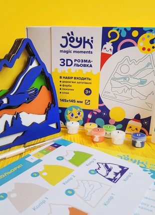 Joyki 3d wooden coloring book creativity kit «Eagle»2 photo