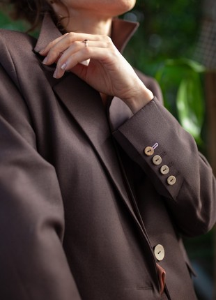 Wool brown suit2 photo