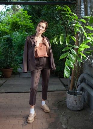 Wool brown suit