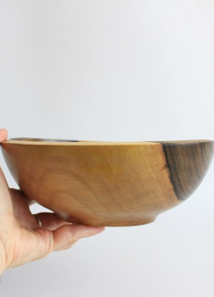 large ramen bowl, wooden cereal bowl, handmade pasta bowl, rustic dinnerware set, berry bowl4 photo