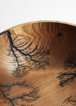 Large salad bowl, wooden handmade dinnerware, ash driftwood fruit bowl, unique centerpiece bowl5 photo