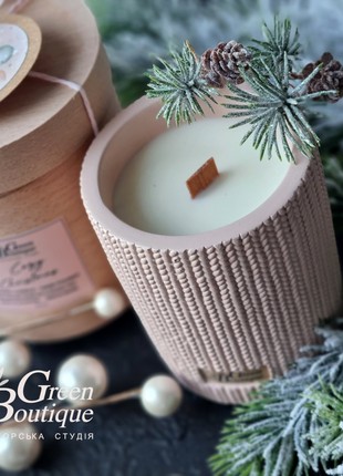 Natural Soy Candle COZY CHRISTMAS (size L+)