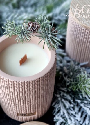 Natural Soy Candle COZY CHRISTMAS (size L+)6 photo