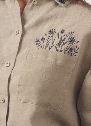 Woman's blouse with embroidery 166-21/006 photo
