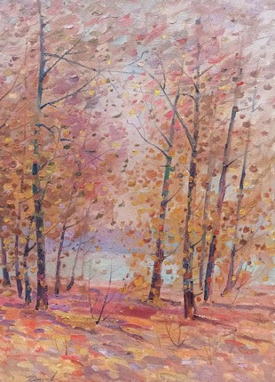 Oil painting Golden autumn Peter Tovpev nDobr1741 photo