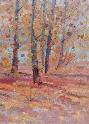 Oil painting Golden autumn Peter Tovpev nDobr1742 photo