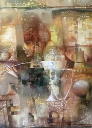 Abstract oil painting Still life Anatoly Borisovich Tarabanov nTar88