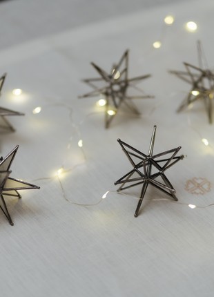 Matte Stained Glass Star, 3D Star Suncatcher, Christmas decor5 photo