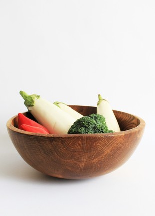 wooden bowl, centerpiece bread dish, hand carved kitchen decor, eco safe4 photo