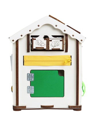 Busy house with LED backlighting, Educational Montessori toy for Birthday, Toddlers Toys, First Birthday Gift, Activity Busy Board for kids4 photo