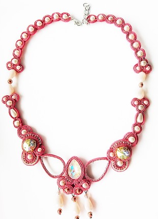 Necklace "Sunny Coral"3 photo