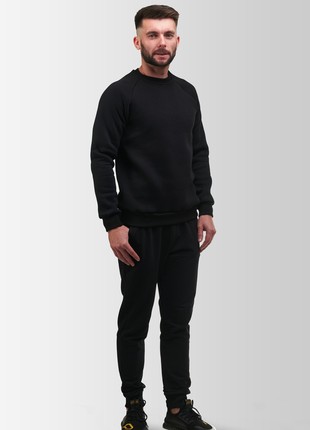 Men`s sweatshirt Warm Vsetex Black3 photo