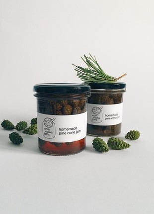 Handmade natural pine cone jam from Ukraine 400g Christmas gift