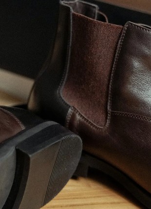 Leather men's Chelsea boots are the basis of a man's wardrobe. Ikos 3234 photo