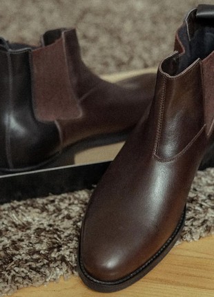 Leather men's Chelsea boots are the basis of a man's wardrobe. Ikos 3235 photo