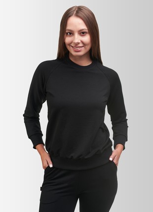 Women`s sweatshirt  Slim Vsetex Black1 photo