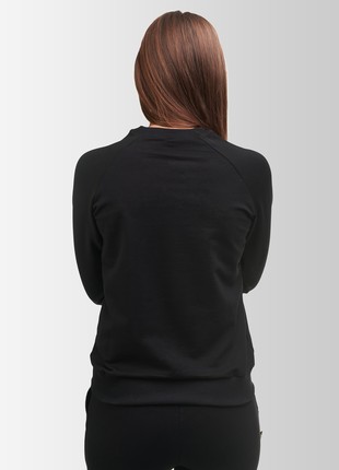 Women`s sweatshirt with trident Slim Vsetex Black4 photo