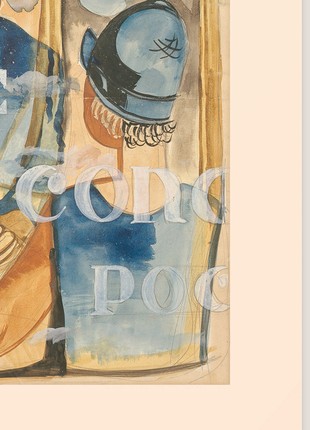 Reproduction of the Painting 'Portrait of the futurist poet Mykhailo Semenko (Anatol Petritsky) 50x70 cm4 photo