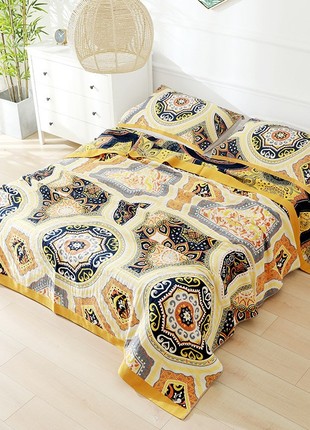 Bedspread 230x250 cm Iev-Style A28 4-layer muslin "Sun flower" (2706526)2 photo