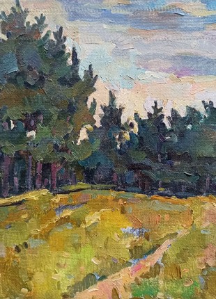 Oil painting Road to the forest Peter Tovpev nDobr192