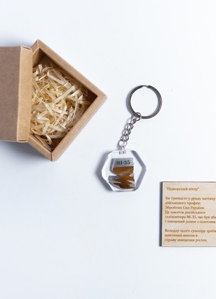 A keyring with a piece of downed Russian Mi-35 helicopter5 photo