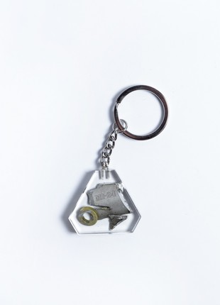 A keyring with the piece of a downed Russian Mi-24 helicopter3 photo