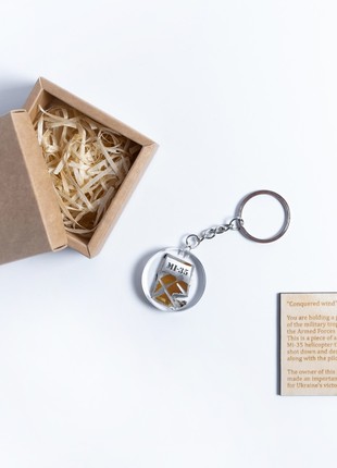 A keyring with the wreckage of a downed Russian Mi-35 helicopter2 photo