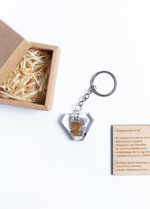 A keyring with a piece of a downed Russian Mi-35 helicopter5 photo