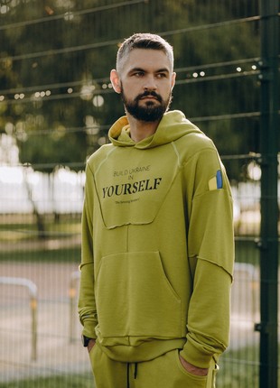 pants and hoodie Build Ukraine in yourself olive6 photo