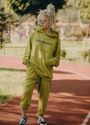pants and hoodie Build Ukraine in yourself olive