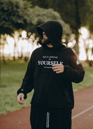 pants and hoodie Build Ukraine in yourself black7 photo