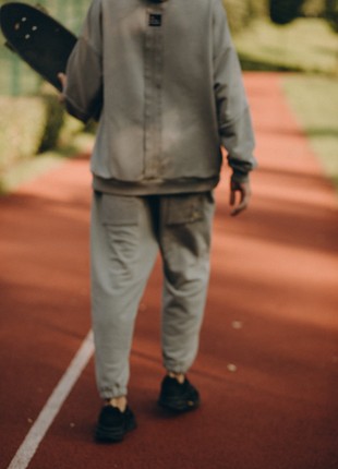 pants and hoodie Build Ukraine in yourself grey2 photo