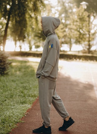 pants and hoodie Build Ukraine in yourself grey5 photo