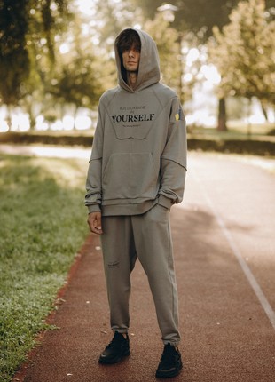 pants and hoodie Build Ukraine in yourself grey9 photo