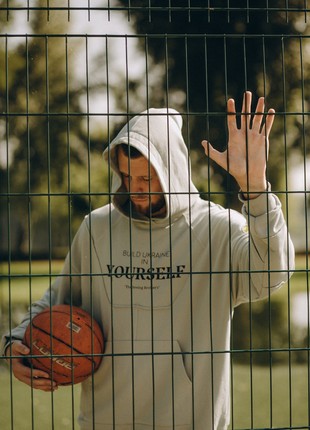 hoodie Build Ukraine in Yourself blue2 photo
