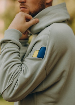 hoodie Build Ukraine in Yourself blue3 photo
