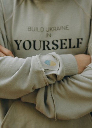 hoodie Build Ukraine in Yourself blue5 photo