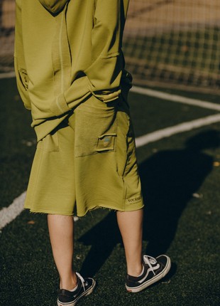 shorts and hoodie Build Ukraine in yourself olive2 photo