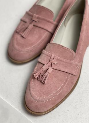 Genuine suede loafers with tassel3 photo