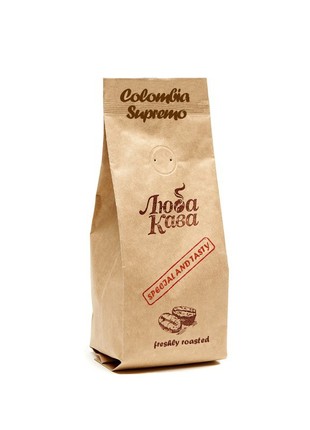 Coffee beans lubakava. Colombia Supremo EP scr.19. 1kg