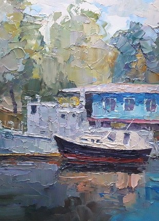 Oil painting Quay Serdyuk Boris Petrovich nSerb184